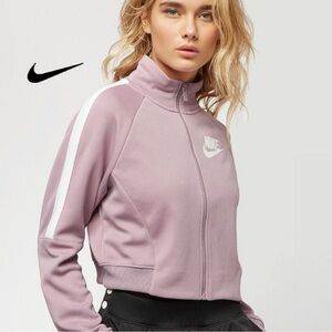 NWOT Nike Crop Jacket with Strips on Sleeves | Size Small | Light Purple